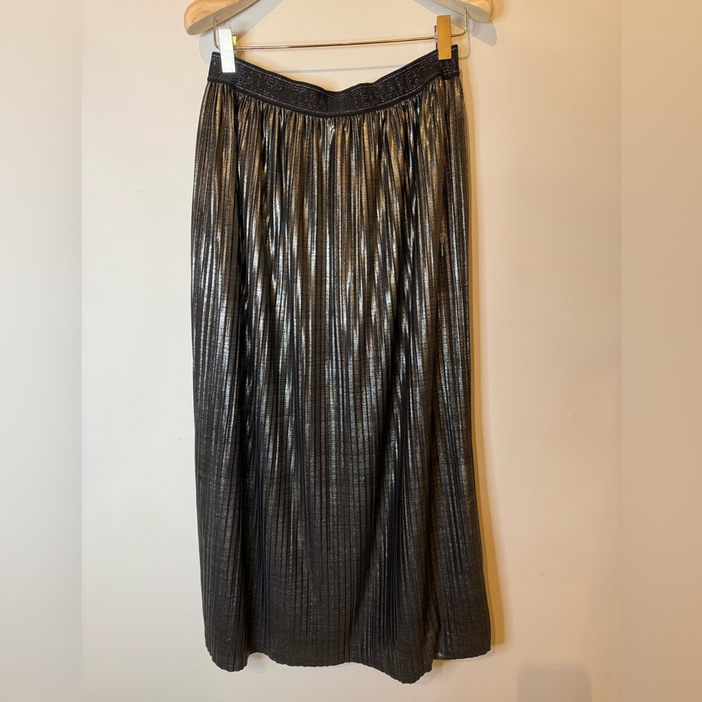 Ted Baker Gretta metallic midi skirt US2